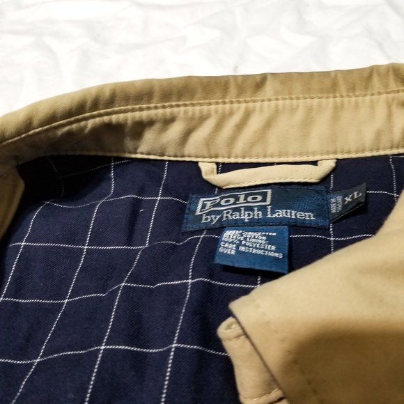 Polo Ralph Lauren Casual Jacket Beige Tan Khaki XL - Picture 8 of 10